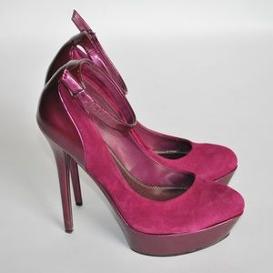 Baker TANDY Stiletto Pumps High Heels Burgundy